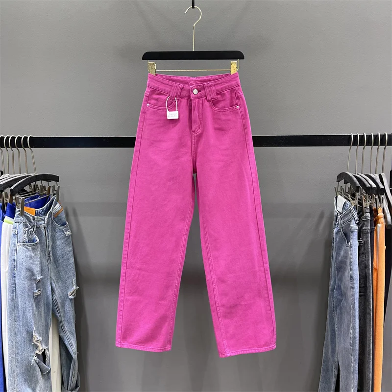 High Waist Wide Leg Jeans Women's Casual Straight Floor-Length Pants Slimming Effect High Waist Zipper Closure Denim
High Waist Wide Leg Jeans Women's Casual Straight Floor-Length Pants Slimming Effect High Waist Zipper Closure Denim