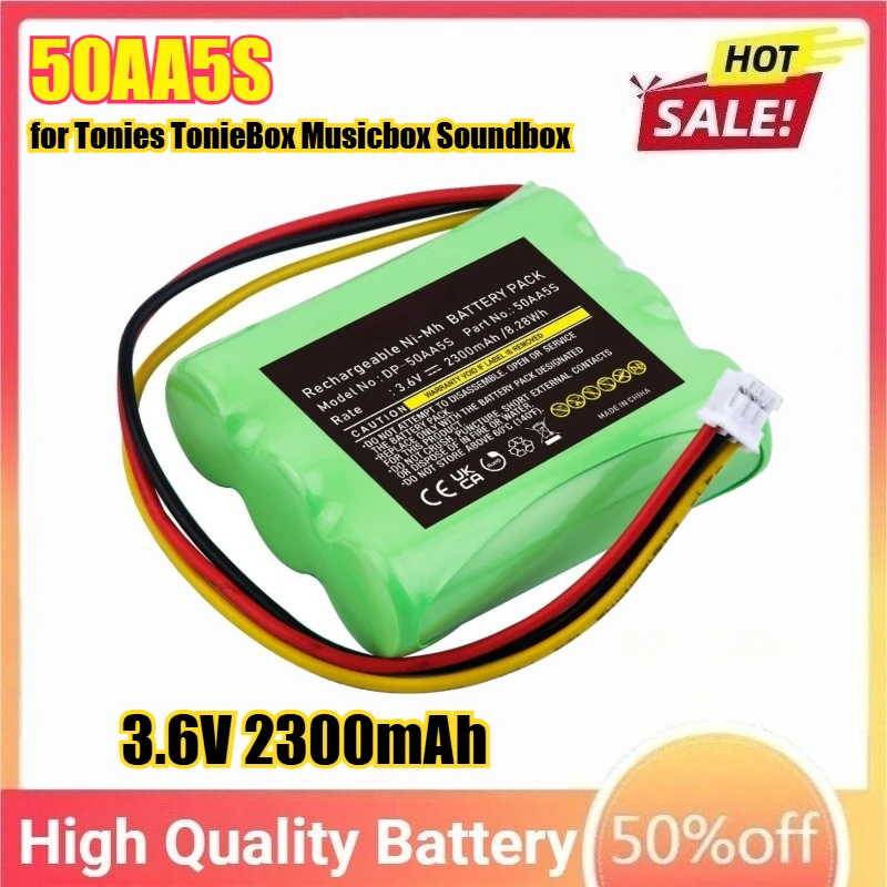 3.6V 2300mAh 50AA5S Battery for Tonies TonieBox Musicbox Soundbox Battery
3.6V 2300mAh 50AA5S Battery for Tonies TonieBox Musicbox Soundbox Battery