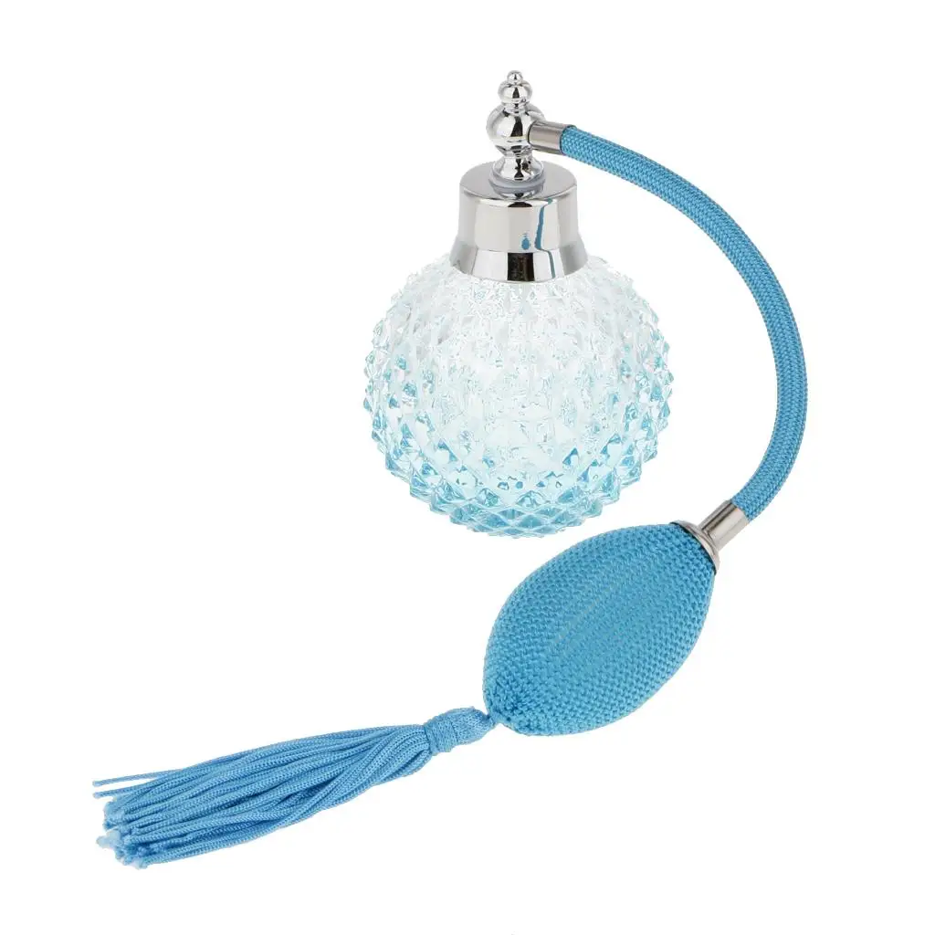 Classic Blue Perfume Bottle Vintage Glass Atomizer Spray Refillable Decorative Fragrance for Travel
Classic Blue Perfume Bottle Vintage Glass Atomizer Spray Refillable Decorative Fragrance for Travel