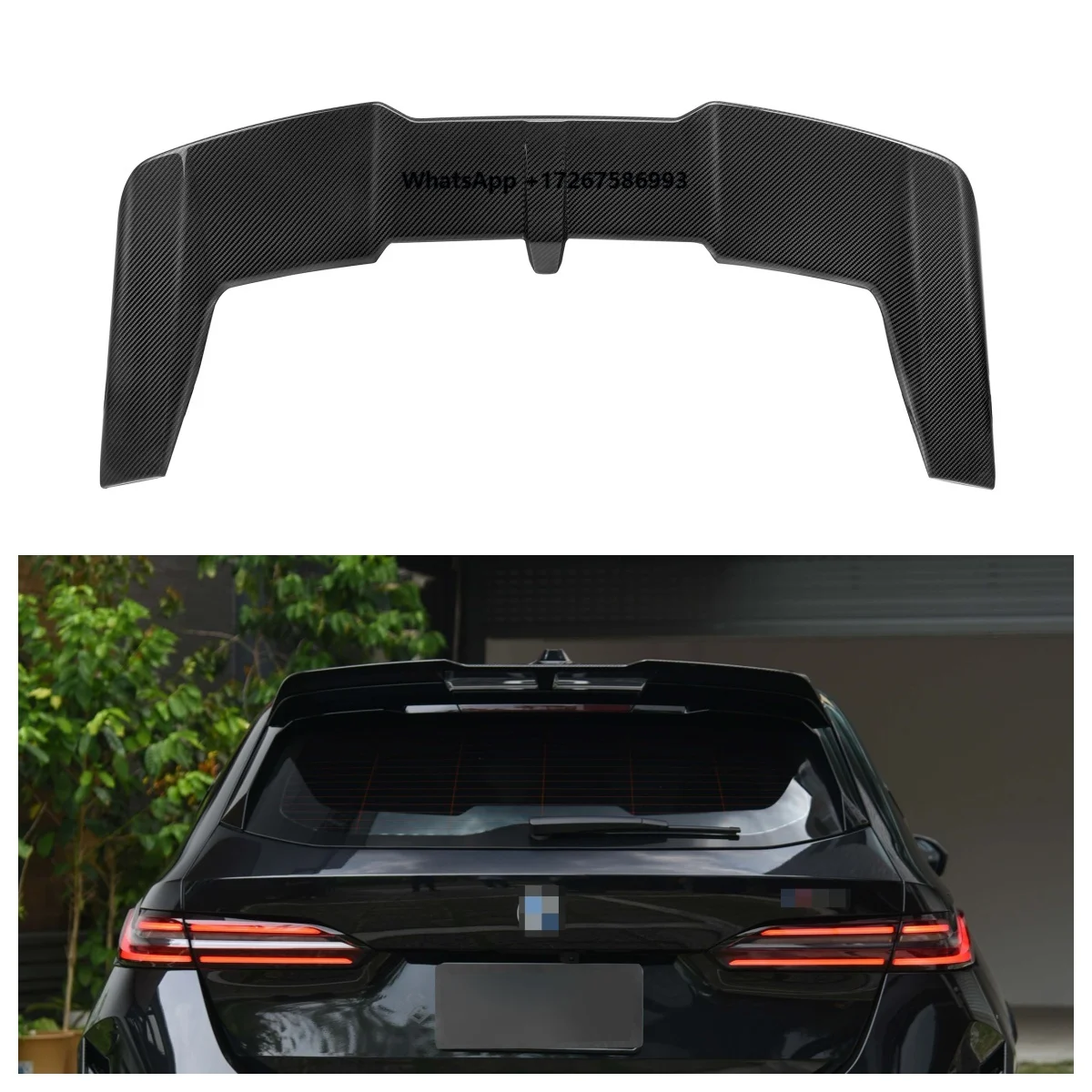 Dry Carbon Fiber SQ Style Roof Spoiler for M5 G99 2024+ Trunk Roof Spoiler
Dry Carbon Fiber SQ Style Roof Spoiler for M5 G99 2024+ Trunk Roof Spoiler