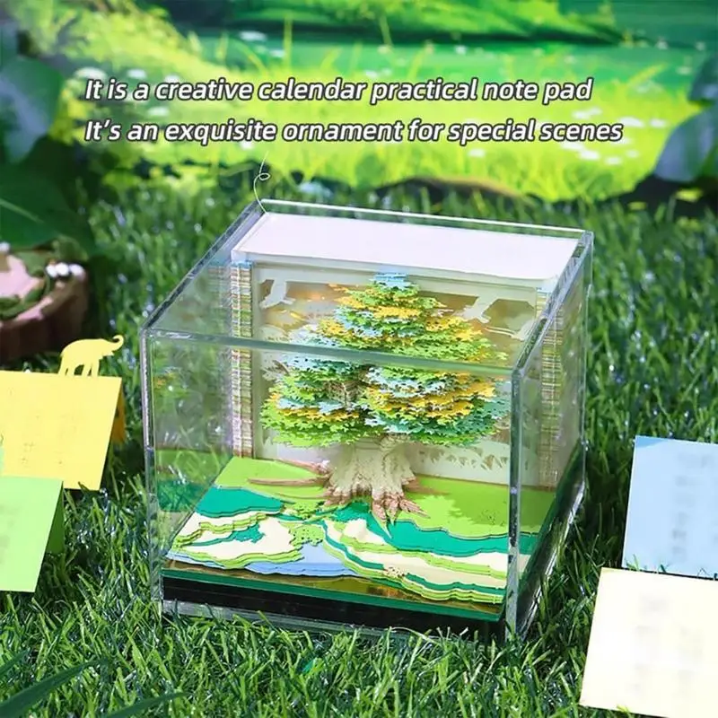 2025 Tree House 3D Desk Calendar Time Slice Calendar with Light Cute Note Calendar Night Light Holiday Paper Sculpture Crafts
2025 Tree House 3D Desk Calendar Time Slice Calendar with Light Cute Note Calendar Night Light Holiday Paper Sculpture Crafts
