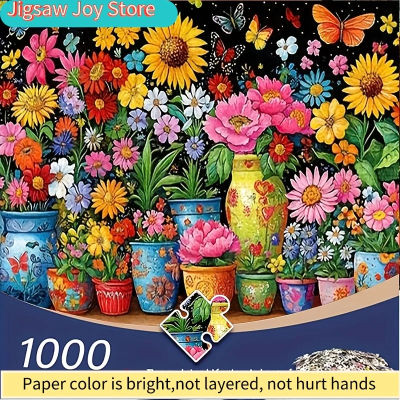 Floral Fantasy Jigsaw Puzzle – Features a Colorful Design of Flowers And Butterflies, Resistant to Scratches And Water, Suita
Floral Fantasy Jigsaw Puzzle – Features a Colorful Design of Flowers And Butterflies, Resistant to Scratches And Water, Suita