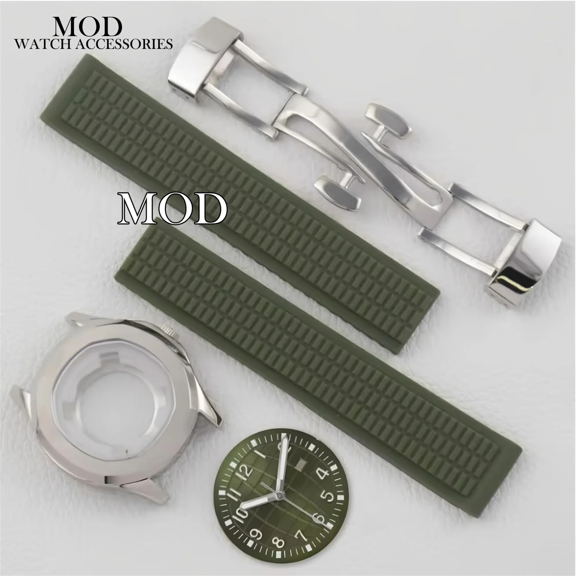 For AQUANAUT Nautilus NH05 Watch Case Band Dial Hands Sapphire Crystal for NH05 NH06 Movement 316L Stainless Steel Women's Case
For AQUANAUT Nautilus NH05 Watch Case Band Dial Hands Sapphire Crystal for NH05 NH06 Movement 316L Stainless Steel Women's Case