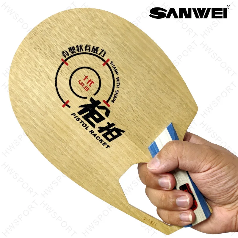 SANWEI Q-5W2C Table Tennis Blade Pistol Racket 5 Wood 2 Carbon Ping Pong Blade Shake-Hand Grip
SANWEI Q-5W2C Table Tennis Blade Pistol Racket 5 Wood 2 Carbon Ping Pong Blade Shake-Hand Grip