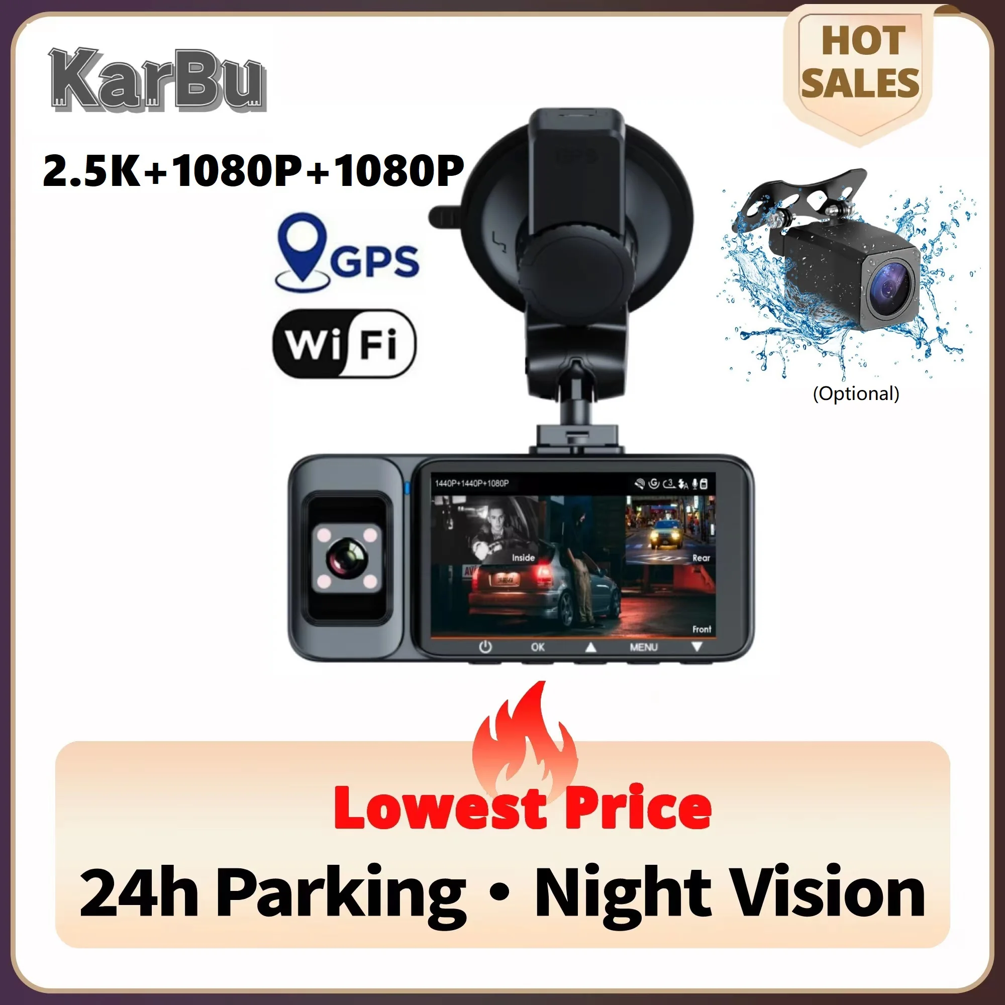 Dash Cam for Cars GPS Wifi 3 Camara Voiture Front and Rear Dashcam 24h Parking Monitor Dvrs Night Vision Rejestrator Samochodowy
Dash Cam for Cars GPS Wifi 3 Camara Voiture Front and Rear Dashcam 24h Parking Monitor Dvrs Night Vision Rejestrator Samochodowy