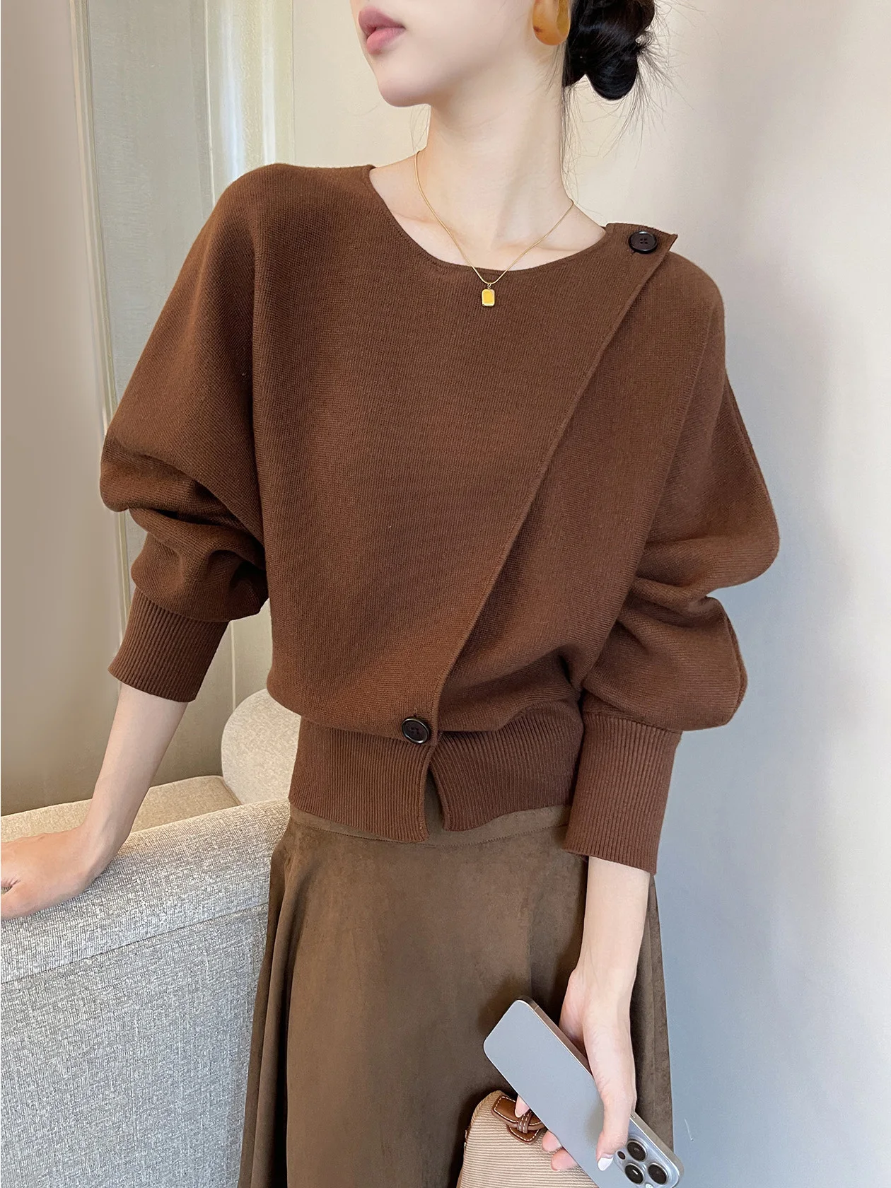 Коричневый вязаный открытый кардиган, женский зимний утягивающий свитер, круглый дизайн Ne, сенсация, облегающая талия, длинный све
Коричневый вязаный открытый кардиган, женский зимний утягивающий свитер, круглый дизайн Ne, сенсация, облегающая талия, длинный све