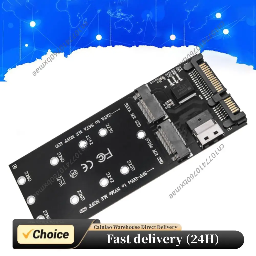 Адаптер M.2 на SATA, конвертер SFF-8654 в M2 NVME SSD, 22-контактный адаптер SATA на M2, комбинированная карта расширения 2 в 1, совместимая с материнской платой
Адаптер M.2 на SATA, конвертер SFF-8654 в M2 NVME SSD, 22-контактный адаптер SATA на M2, комбинированная карта расширения 2 в 1, совместимая с материнской платой
