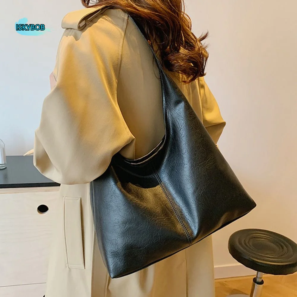 Solid Color Large Capacity Women Tote Bag Soft Simple PU Leather Bag Lightweight Handbag Shopping
Solid Color Large Capacity Women Tote Bag Soft Simple PU Leather Bag Lightweight Handbag Shopping
