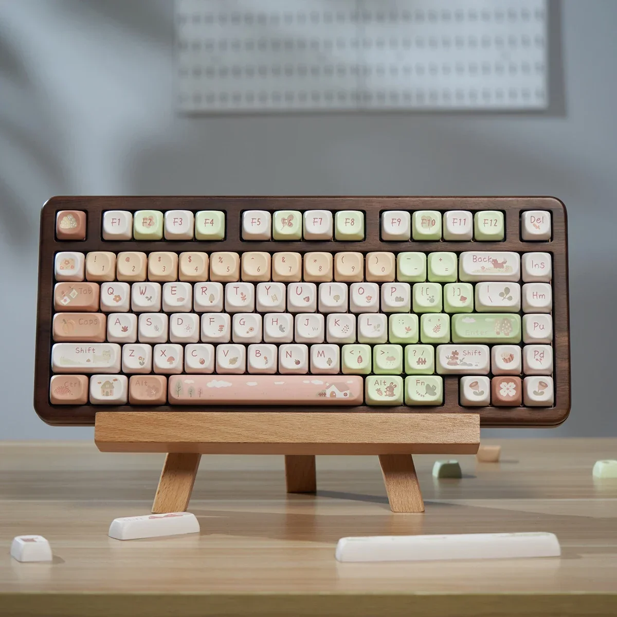 MOA Forest Cabin Mechanical Keyboard Keycap 142 Keys PBT Hot Sublimation Cartoon Cute Cat Girl 61/75 etc
MOA Forest Cabin Mechanical Keyboard Keycap 142 Keys PBT Hot Sublimation Cartoon Cute Cat Girl 61/75 etc