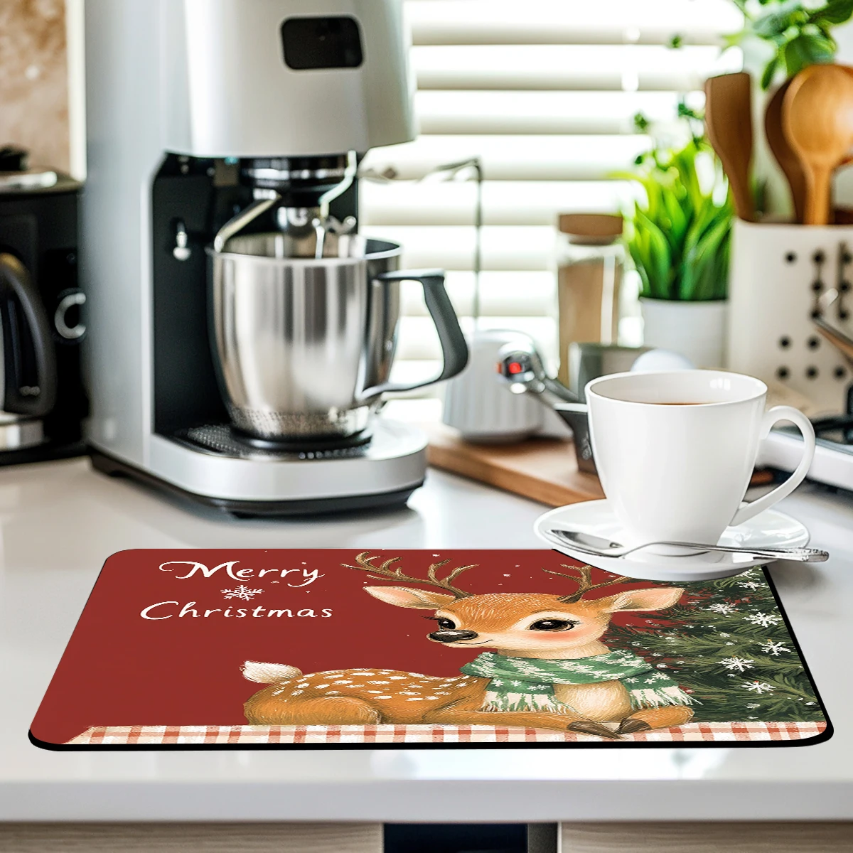 Large Kitchen Absorbent Mat Christmas Elk Antiskid Draining Coffee Dish Drying Mat Quick Dry Bathroom Drain Pad Tableware Mat
Large Kitchen Absorbent Mat Christmas Elk Antiskid Draining Coffee Dish Drying Mat Quick Dry Bathroom Drain Pad Tableware Mat