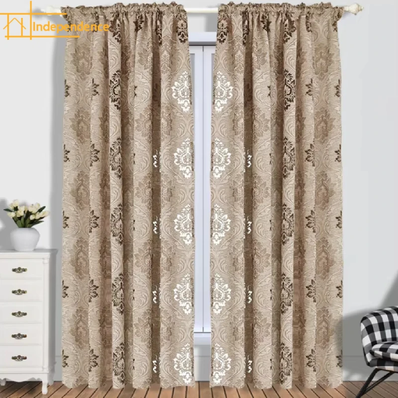 Customized New Coffee Color Hollow Out Embroidery Bubble Window Screen Curtains for Living Room French Window Balcony Window
Customized New Coffee Color Hollow Out Embroidery Bubble Window Screen Curtains for Living Room French Window Balcony Window