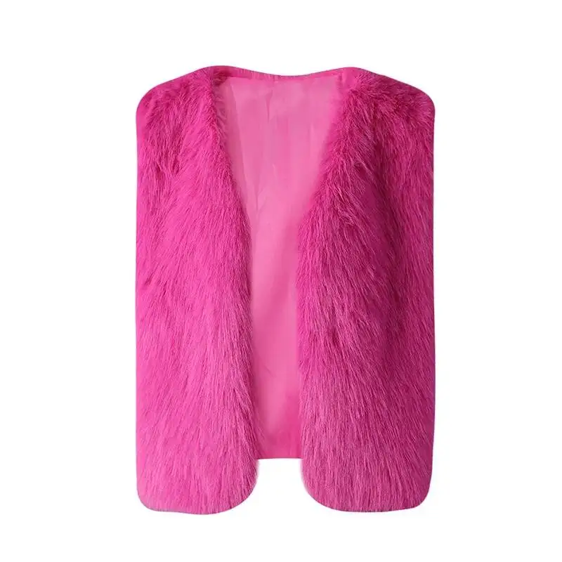 Rose Red Women Faux Fur Big Size Elegant Warm Vest New V-collar Sleeveless Fashion Autumn Winter 2026 YA05
Rose Red Women Faux Fur Big Size Elegant Warm Vest New V-collar Sleeveless Fashion Autumn Winter 2026 YA05