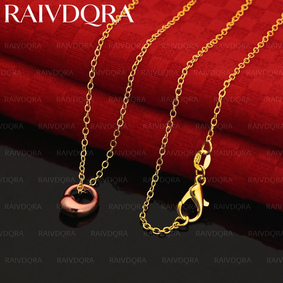 18K Gold Plated Rose Gold Round Water Drop Pendant Chain Necklace For Women Fashion Jewelry Charm Wedding Accessories
18K Gold Plated Rose Gold Round Water Drop Pendant Chain Necklace For Women Fashion Jewelry Charm Wedding Accessories
