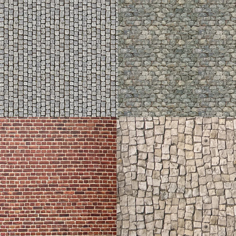 6pcs/10pcs Simulation Street Ground Brick Sticker Model Diy Making Building House Micro Landscape Paper Materials Kits 21x29cm
6pcs/10pcs Simulation Street Ground Brick Sticker Model Diy Making Building House Micro Landscape Paper Materials Kits 21x29cm