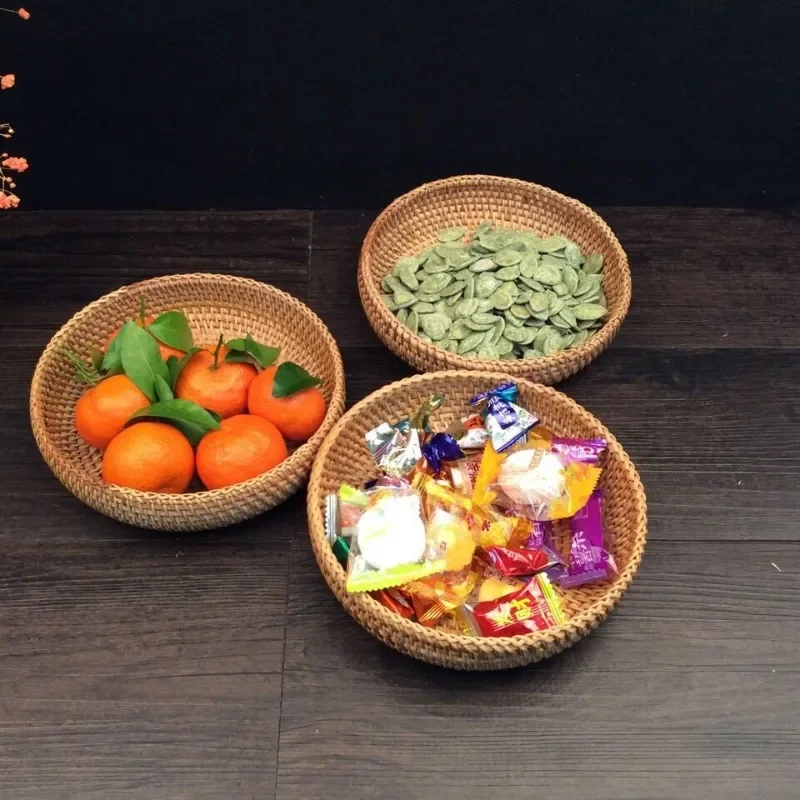 Vietnam Handmade Storage Basket Display Basket Fruit Plate Rattan Candy Knitted Basket
Vietnam Handmade Storage Basket Display Basket Fruit Plate Rattan Candy Knitted Basket
