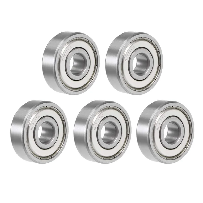 5Pcs 6301ZZ Deep Groove Ball Bearing 12x37x12mm Double Metal Sealed Chrome Steel High Speed Bearings
5Pcs 6301ZZ Deep Groove Ball Bearing 12x37x12mm Double Metal Sealed Chrome Steel High Speed Bearings