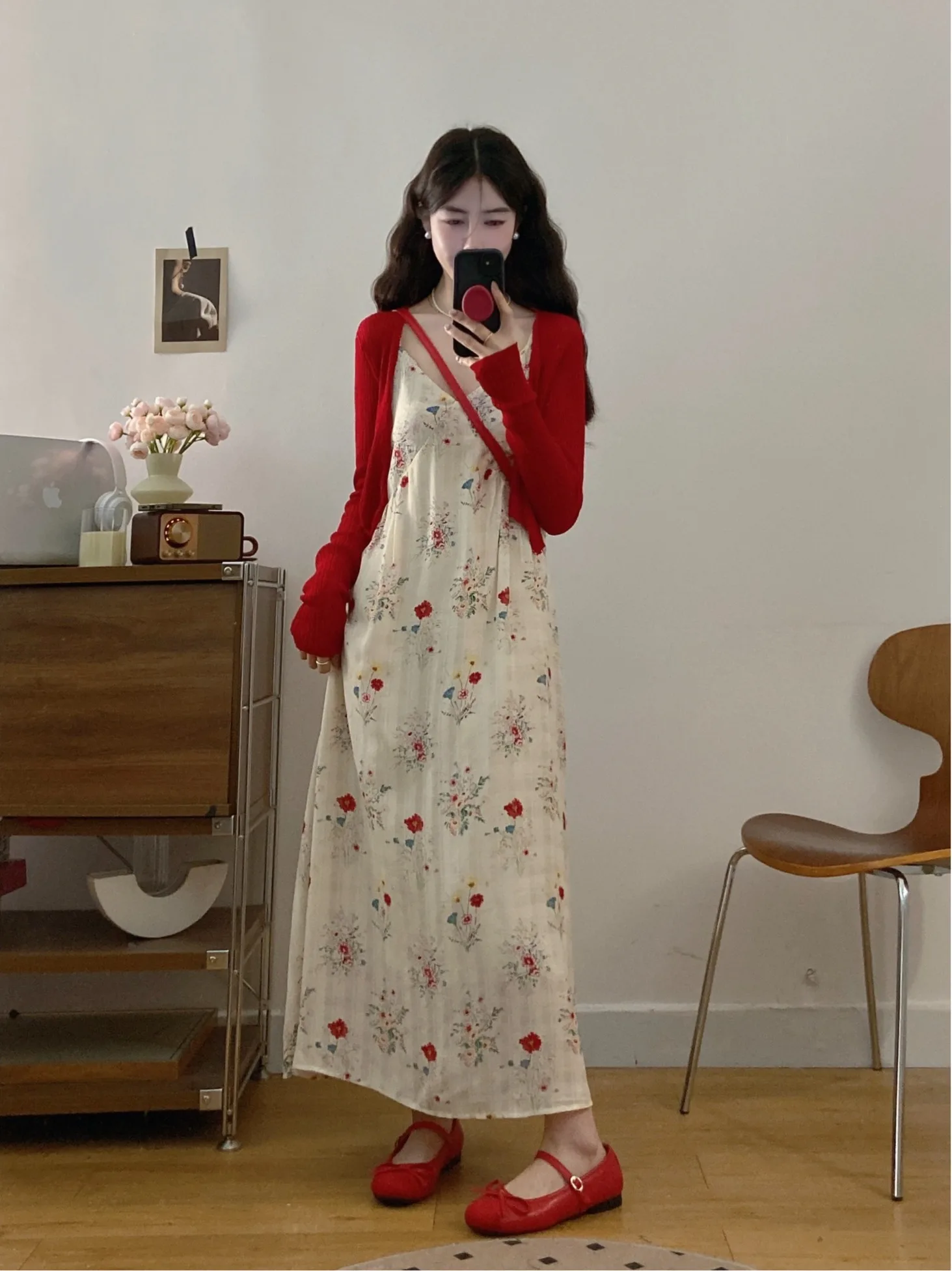 plus Size Floral Print V-Neck Dress And Knit Cardigan Spring Summer Fashion Set for Women Stylish Thin Knitted Outerwear
plus Size Floral Print V-Neck Dress And Knit Cardigan Spring Summer Fashion Set for Women Stylish Thin Knitted Outerwear