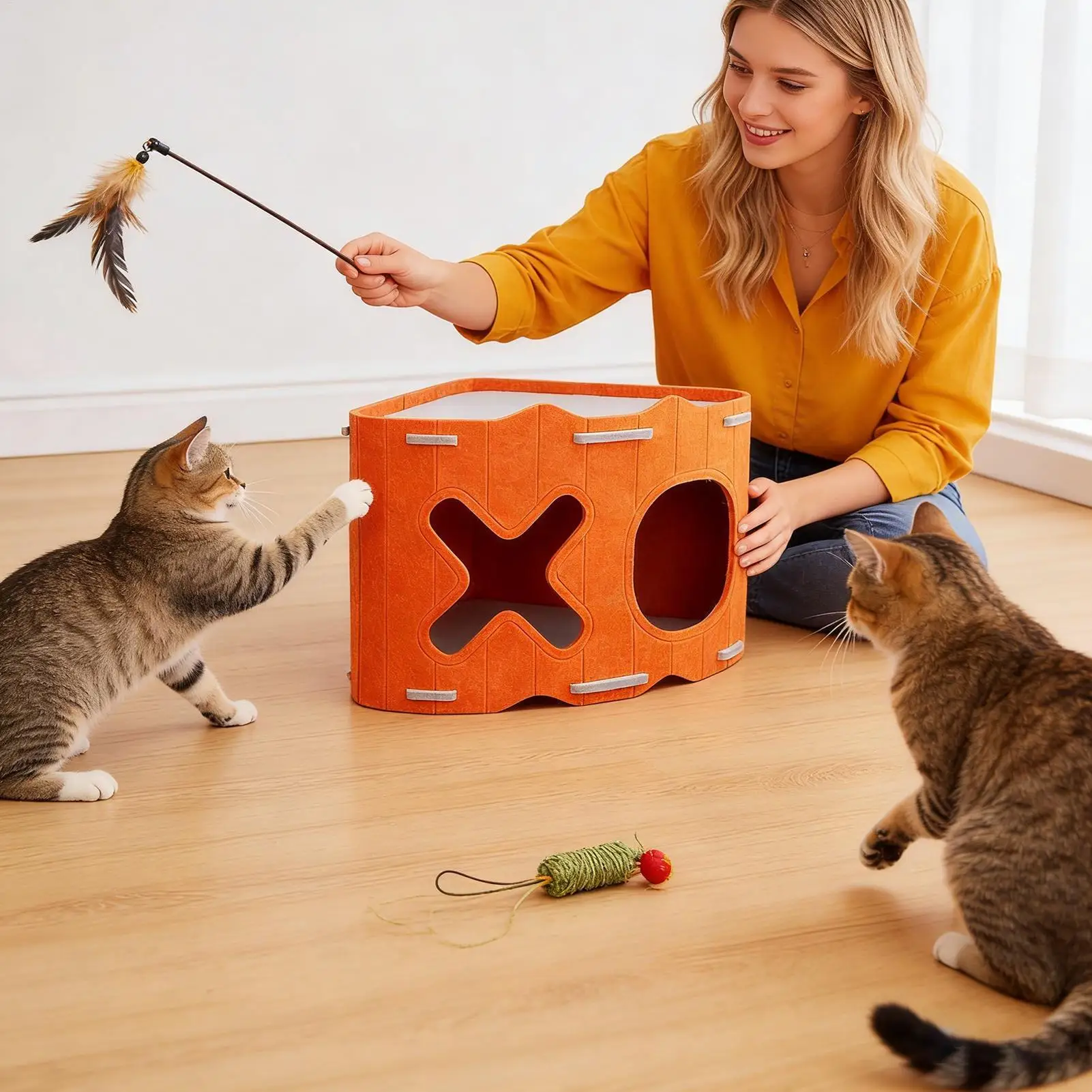 Felt Cat Cave Semi-Enclosed Pet Bed House Double-Entry Pet Cave Nest for Winter Indoor Outdoor Camping Travel Home Bedroom
Felt Cat Cave Semi-Enclosed Pet Bed House Double-Entry Pet Cave Nest for Winter Indoor Outdoor Camping Travel Home Bedroom