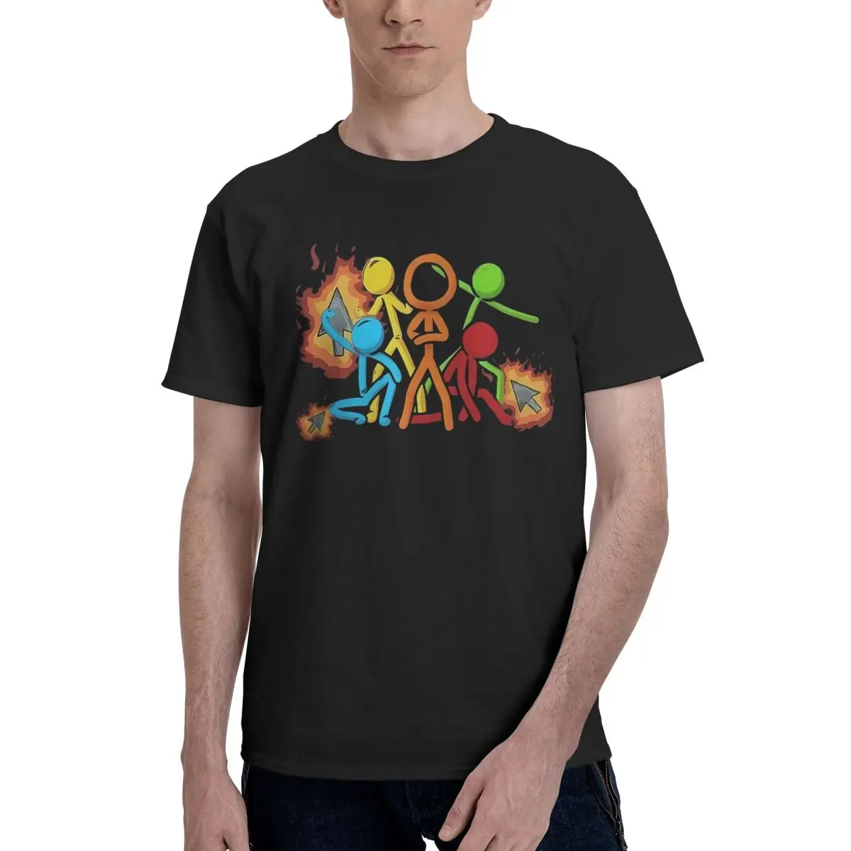 Unique Stick Figure Print 100% Cotton Casual Breathable Confortable T-Shirt New Gifts And T-Shirts Clothes Men
Unique Stick Figure Print 100% Cotton Casual Breathable Confortable T-Shirt New Gifts And T-Shirts Clothes Men