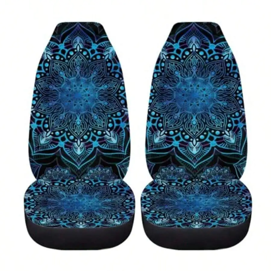 Blue Boho Mandala Car Seat Covers Set Of 2 Universal Front Seat Cover For Most Vehicles Trucks SUVs
Blue Boho Mandala Car Seat Covers Set Of 2 Universal Front Seat Cover For Most Vehicles Trucks SUVs