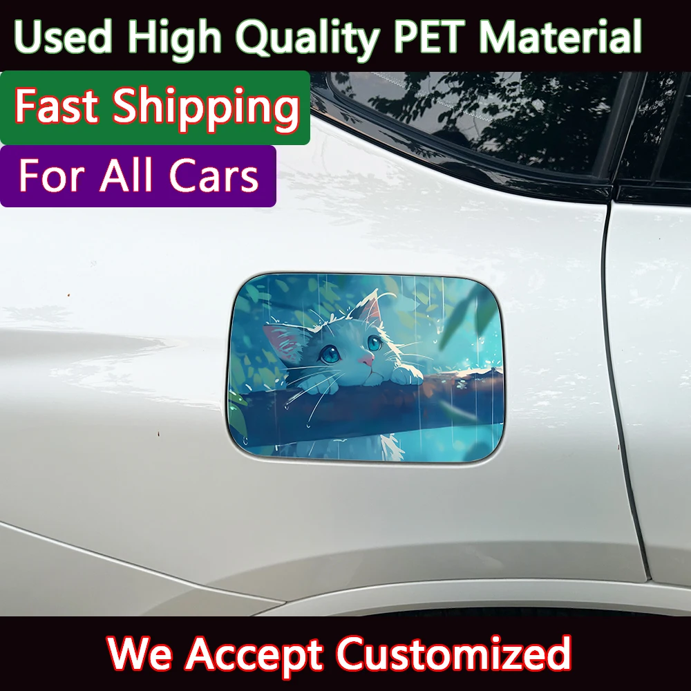 1PC Cute White Cat Rain Anime Car Sticker Waterproof PET Decal for Fuel Tank Window Customizable for All Cars
1PC Cute White Cat Rain Anime Car Sticker Waterproof PET Decal for Fuel Tank Window Customizable for All Cars