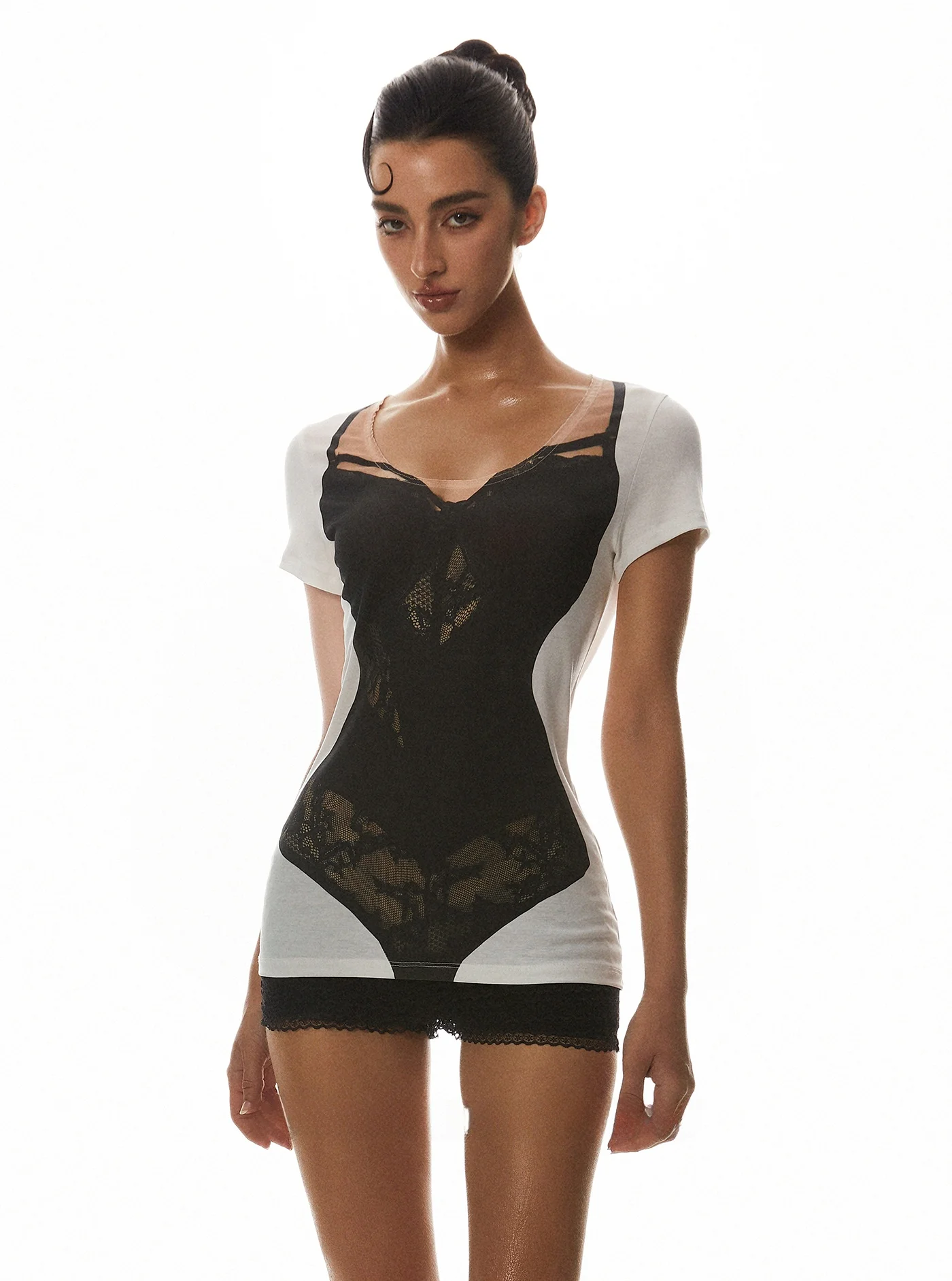 Футболка с визуальным принтом, комплект брюк с кружевной отделкой, базовый слой, женский летний наряд с волокнистым дизайном, ткань из полиэстера, orts
Футболка с визуальным принтом, комплект брюк с кружевной отделкой, базовый слой, женский летний наряд с волокнистым дизайном, ткань из полиэстера, orts