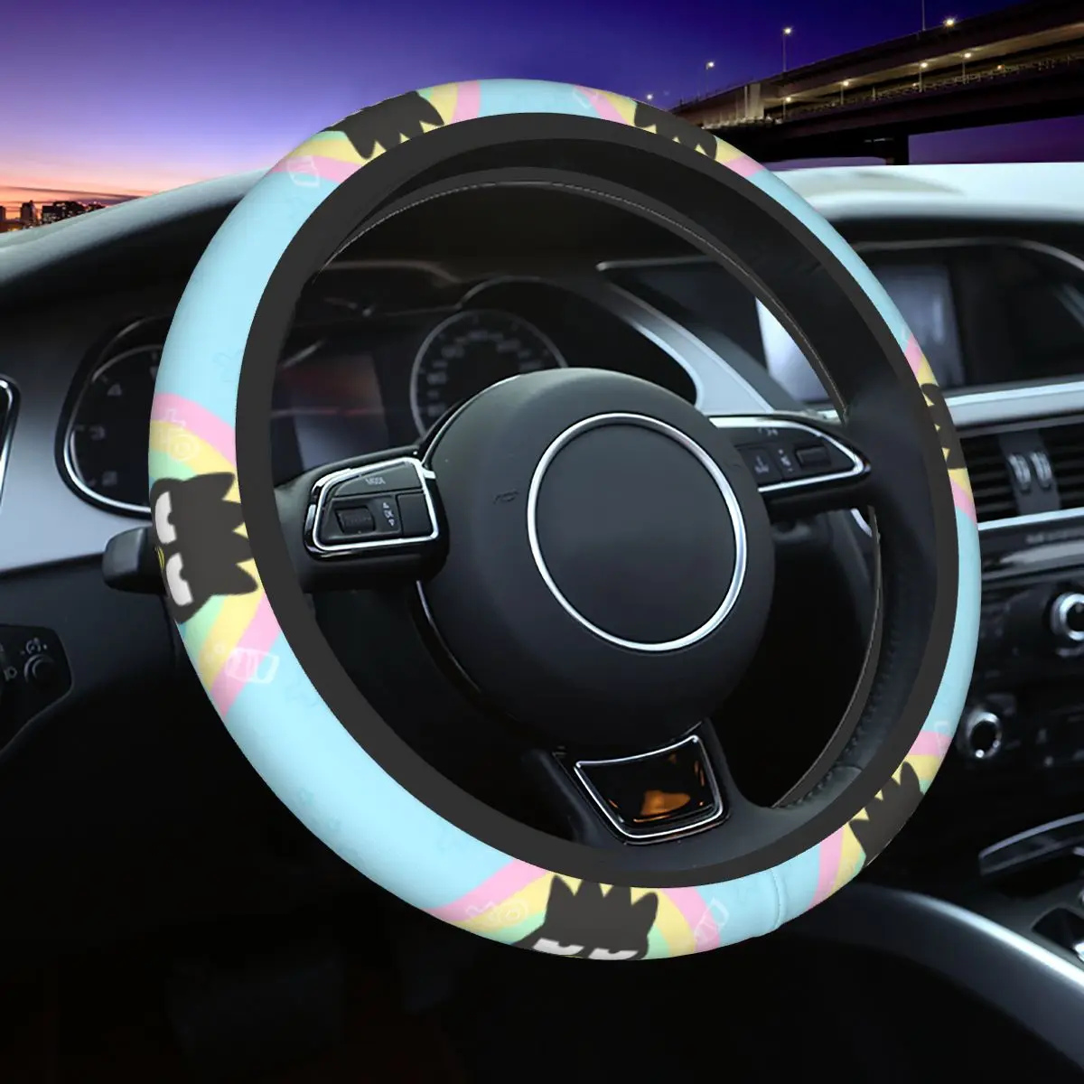 Badtz-Maru Car Steering Wheel Cover Soft Auto Steering Wheel Protector Elastische Auto Decoration Steering-Wheel Accessories
Badtz-Maru Car Steering Wheel Cover Soft Auto Steering Wheel Protector Elastische Auto Decoration Steering-Wheel Accessories