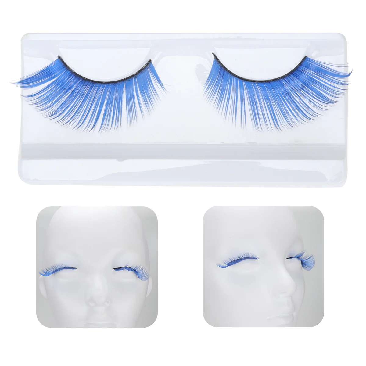 Blue False Eyelashes Reusable Curved Design For Halloween Party Cosplay Night Out Women Performance Makeup
Blue False Eyelashes Reusable Curved Design For Halloween Party Cosplay Night Out Women Performance Makeup