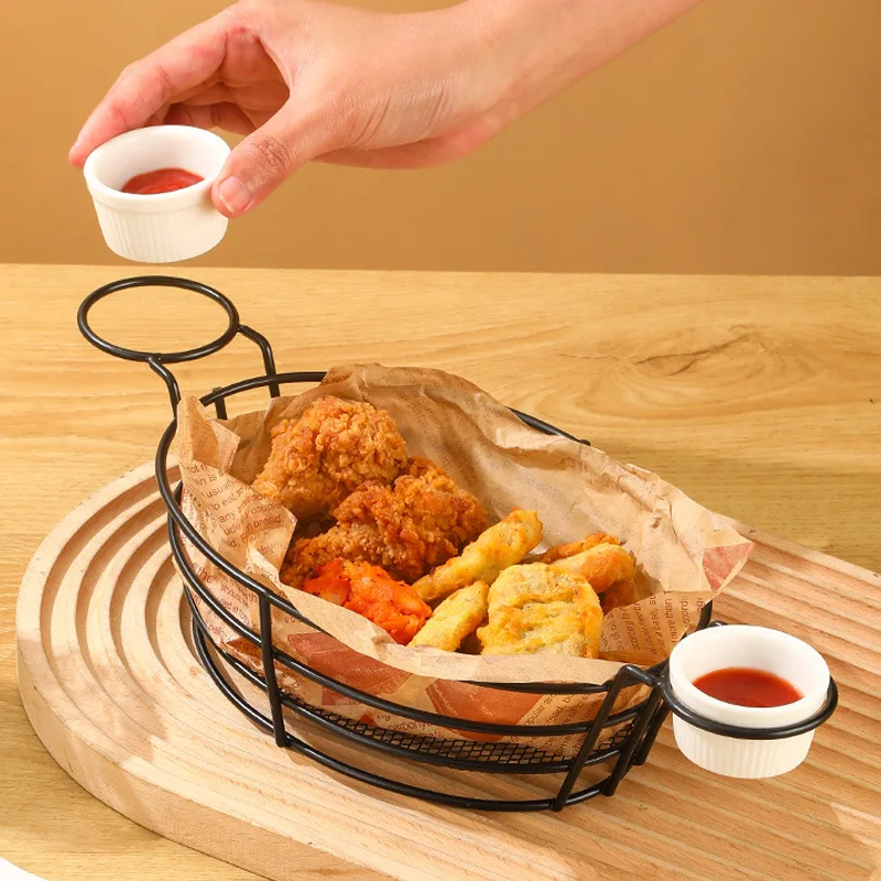 Creative Snack Basket French Fries Plate Western Restaurant Tableware Fried Chicken Dessert Plate Tableware
Creative Snack Basket French Fries Plate Western Restaurant Tableware Fried Chicken Dessert Plate Tableware