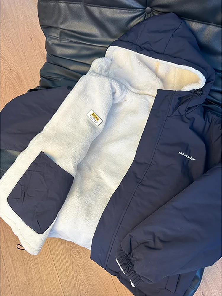 American Sle двусторонняя одежда с капюшоном из хлопка для мужчин и женщин, осень-зима, бархатная подкладка из ягненка, теплая модная хлопчатобумажная...
American Sle двусторонняя одежда с капюшоном из хлопка для мужчин и женщин, осень-зима, бархатная подкладка из ягненка, теплая модная хлопчатобумажная...