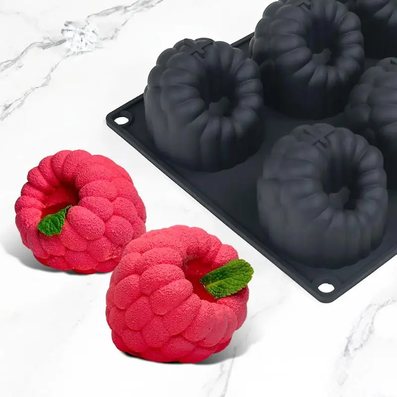 SUSU UFood-Grade Silicone Raspberry Shaped Mold Non-Stick Fruit Design 6-Cavity Baking Mold Reusable DIY Cake Decorating Tools
SUSU UFood-Grade Silicone Raspberry Shaped Mold Non-Stick Fruit Design 6-Cavity Baking Mold Reusable DIY Cake Decorating Tools