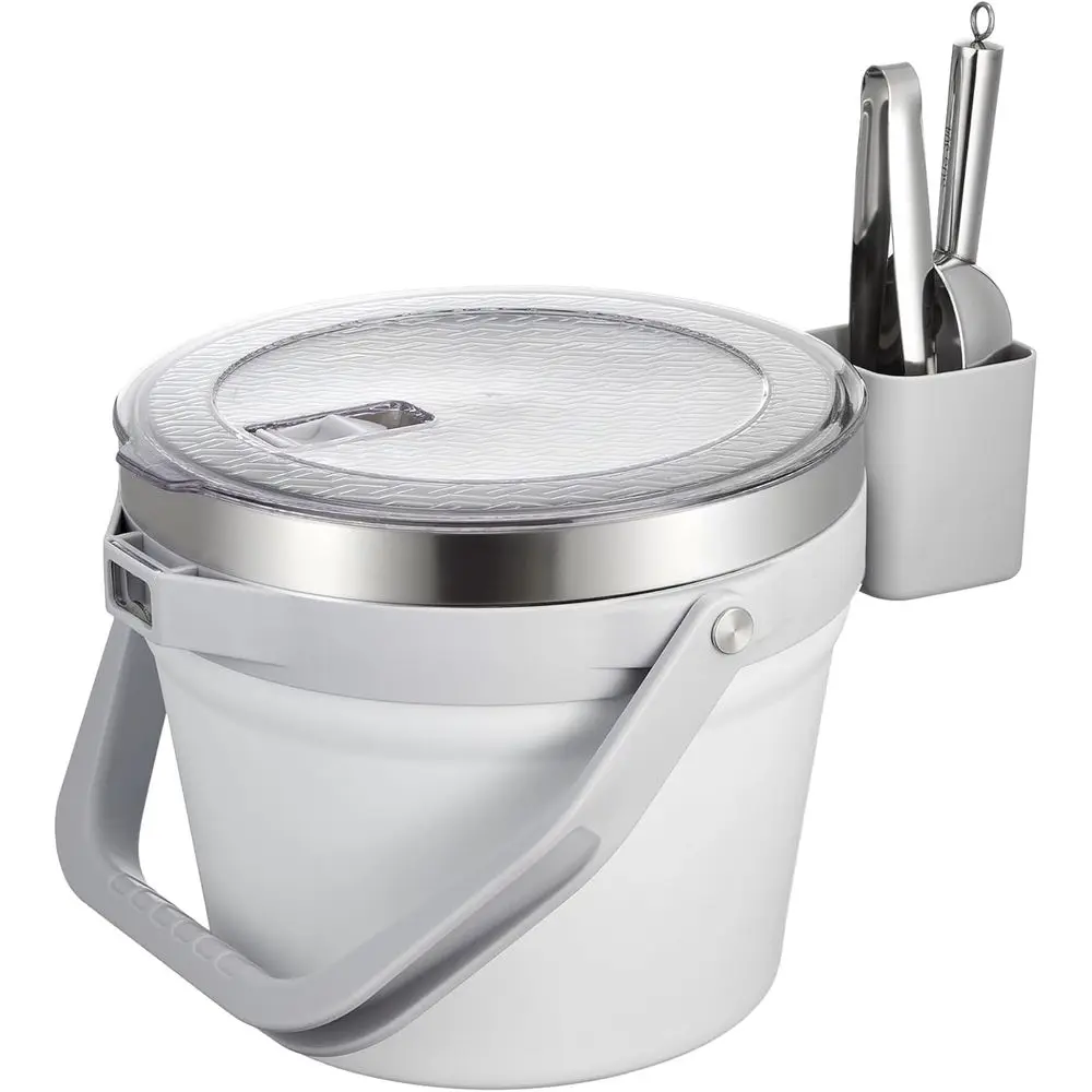 7L Large Vacuum Insulated Stainless Steel Beverage Bucket with Lid, Scoop & Tongs for Cocktails, Champagne, Wine, Ideal for Part
7L Large Vacuum Insulated Stainless Steel Beverage Bucket with Lid, Scoop & Tongs for Cocktails, Champagne, Wine, Ideal for Part