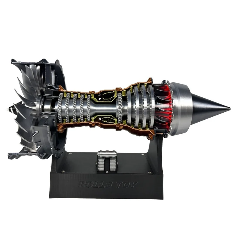 AS96-TR900/A380 Turbofan Engine Fan Model 1:25 Science Experiment Jet Electric Airplane Turbofan With Light 3D Printed
AS96-TR900/A380 Turbofan Engine Fan Model 1:25 Science Experiment Jet Electric Airplane Turbofan With Light 3D Printed