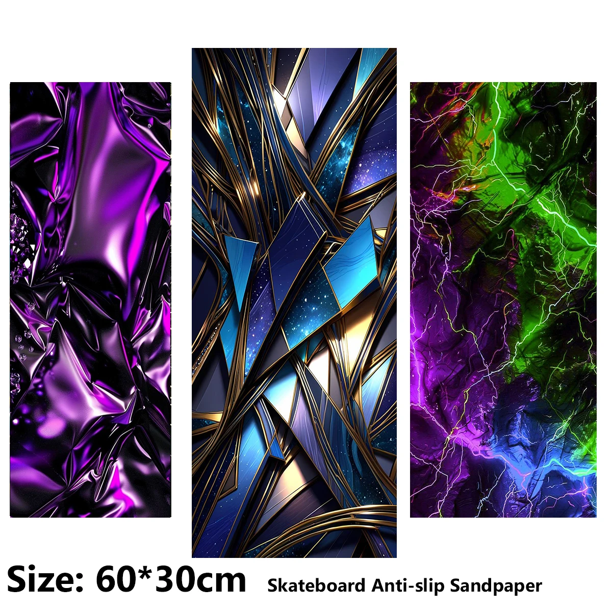 Geometric Shapes and Cool Patterns ElecStric Scooter Anti-slip Sticker Sandpaper Skateboard Grip Tape Sheet 60*30cm
Geometric Shapes and Cool Patterns ElecStric Scooter Anti-slip Sticker Sandpaper Skateboard Grip Tape Sheet 60*30cm