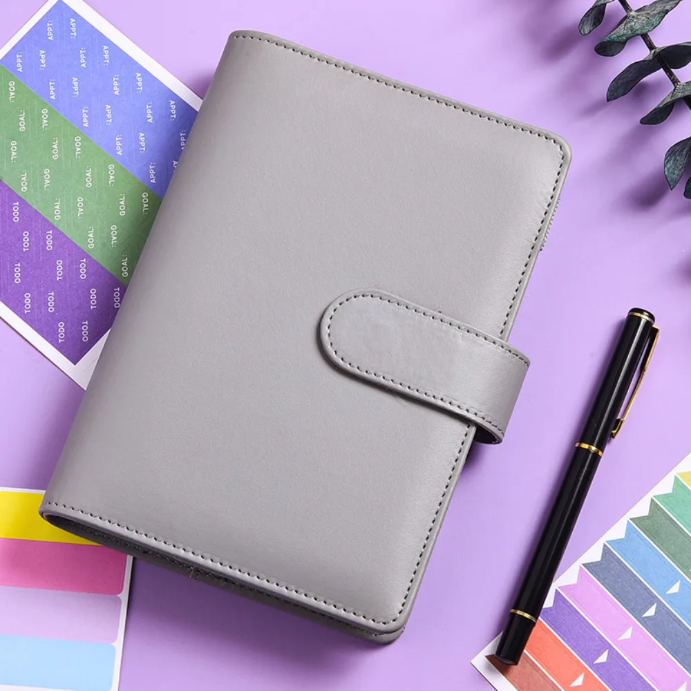 Stickers A6 Cash Budget Ledger Macaron Color Ruler Loose-leaf Notebook Magnetic button Diary Notepad PU Leather Folder Men
Stickers A6 Cash Budget Ledger Macaron Color Ruler Loose-leaf Notebook Magnetic button Diary Notepad PU Leather Folder Men