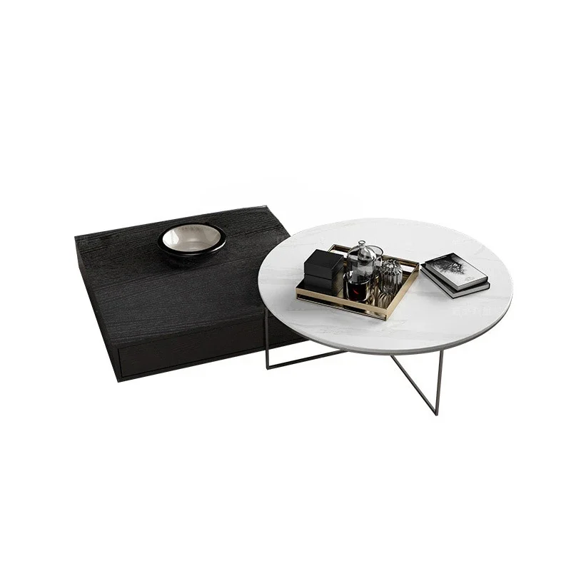 Coffee Table Simple Modern Square Table Light Luxury Stainless Steel Creative round Stone Plate Coffee Table
Coffee Table Simple Modern Square Table Light Luxury Stainless Steel Creative round Stone Plate Coffee Table
