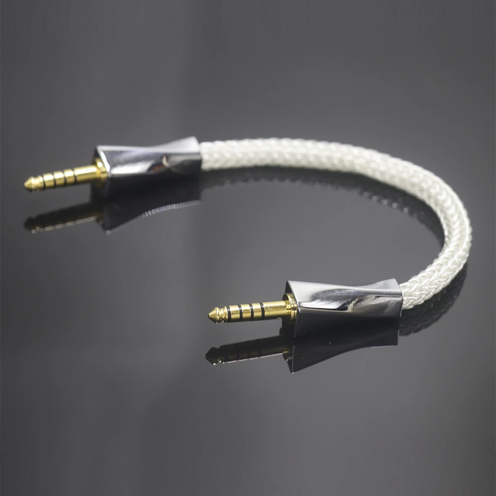 16 Cores OCC Pure Silver 4.4mm to 4.4mm Balanced Interconnector Wire 4.4 Male to Male Adapte Cable For Player DAP Amplifier AMP
16 Cores OCC Pure Silver 4.4mm to 4.4mm Balanced Interconnector Wire 4.4 Male to Male Adapte Cable For Player DAP Amplifier AMP
