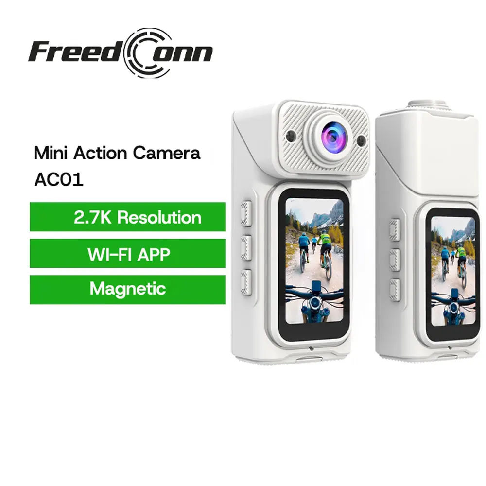 Freedconn Mini Action Camera 2.7K Thumb Pocket Sport Cam 1.47 Inch 180 Angle WIFI Recorder Magnetic Attraction Bracket Camera
Freedconn Mini Action Camera 2.7K Thumb Pocket Sport Cam 1.47 Inch 180 Angle WIFI Recorder Magnetic Attraction Bracket Camera