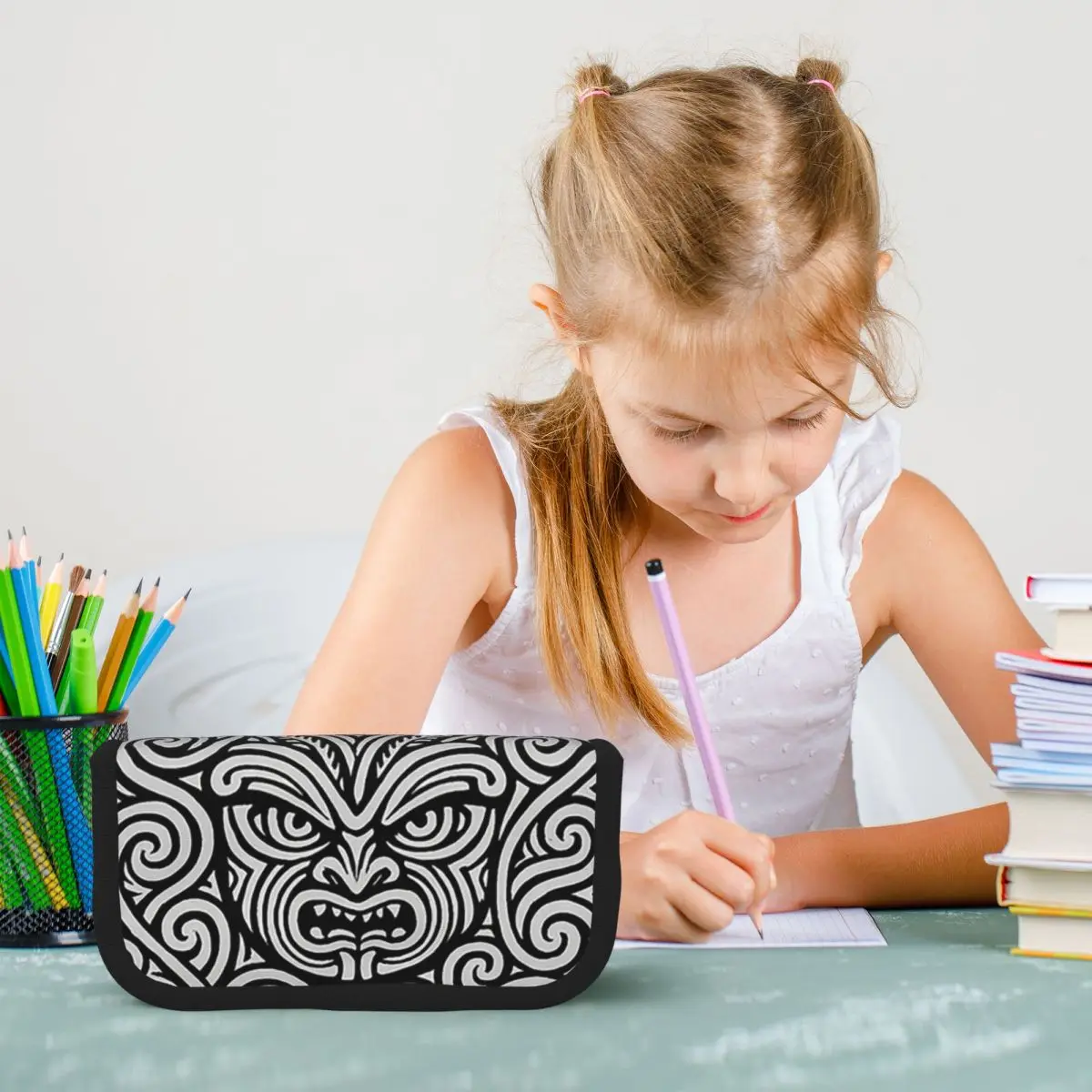 Tribal Maori Warrior Tattoo New Zealand Proud Pencil Cases Pencil Pouch Big Capacity Pen Box Pencil Bag for Kids School
Tribal Maori Warrior Tattoo New Zealand Proud Pencil Cases Pencil Pouch Big Capacity Pen Box Pencil Bag for Kids School
