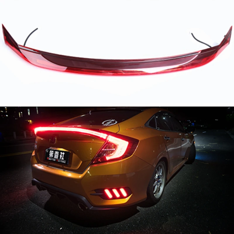 Car Style LED ABS Spoiler With Rear Brake Lamp For Honda for Civic 2016-2017 Tail Light Trunk Led Accessories
Car Style LED ABS Spoiler With Rear Brake Lamp For Honda for Civic 2016-2017 Tail Light Trunk Led Accessories