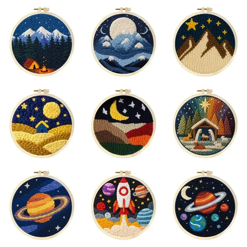 CHENISTORY Punch Needle Embroidery Picture Embroidery Needles Mountain Landscape Embroidery Kits For Beginners For Adults Diy
CHENISTORY Punch Needle Embroidery Picture Embroidery Needles Mountain Landscape Embroidery Kits For Beginners For Adults Diy