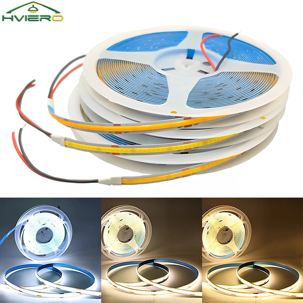 5M COB LED Strip 12V 320Led Non Waterproof Dimmable 3000K 4000K 6000K High Density Flexible Lighting for Home Decor RA90 Lights
5M COB LED Strip 12V 320Led Non Waterproof Dimmable 3000K 4000K 6000K High Density Flexible Lighting for Home Decor RA90 Lights
