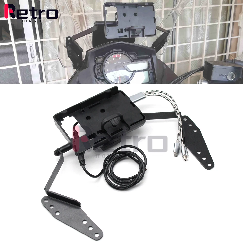 Держатель для телефона с USB-зарядкой, подставка-кронштейн для SUZUKI DL650 V-дополнительный DL650XT vстрома 2017-2020, пластина для GPS-навигации мотоцикла
Держатель для телефона с USB-зарядкой, подставка-кронштейн для SUZUKI DL650 V-дополнительный DL650XT vстрома 2017-2020, пластина для GPS-навигации мотоцикла