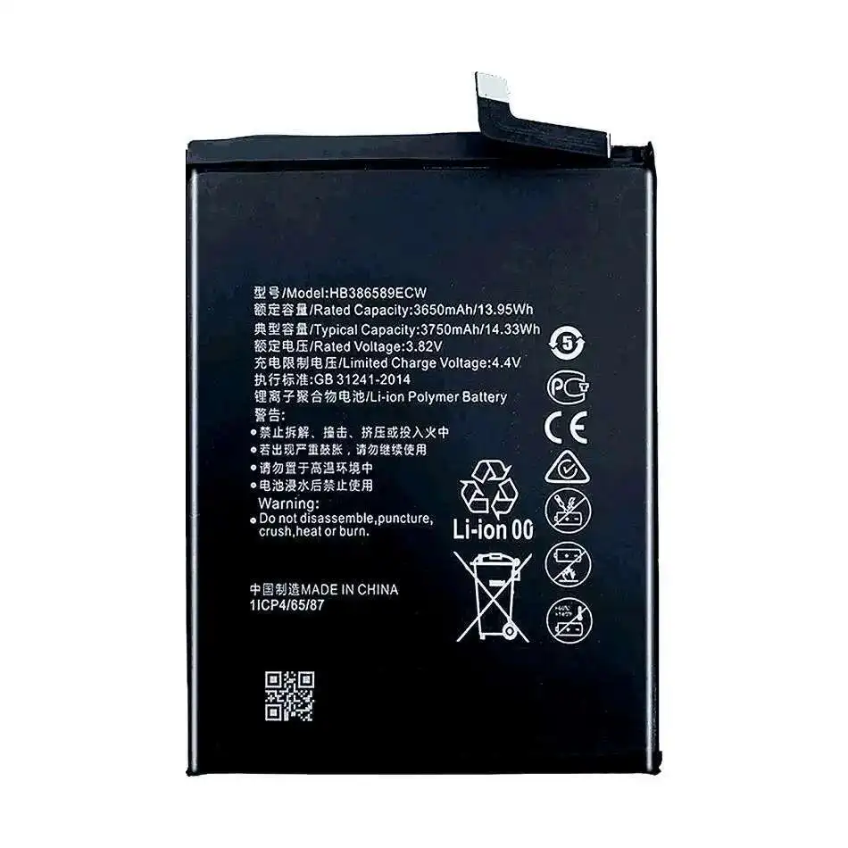 Battery HB386589ECW 3650mAh For Huawei View 10 Lite V10 P10 Plus For Honor Play 20S 8X Play Nova 3 4 L21 Vky-AL00 Mate 20 Lite
Battery HB386589ECW 3650mAh For Huawei View 10 Lite V10 P10 Plus For Honor Play 20S 8X Play Nova 3 4 L21 Vky-AL00 Mate 20 Lite