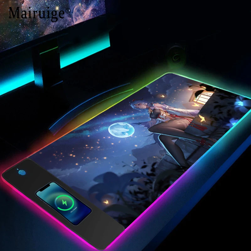 Mairuige Ganyu New Wireless Charging RGB Mouse Pads Desktop Accessories Mouse Mat Genshin Impact Desk Pad Xxl Gaming Pc Mousepad
Mairuige Ganyu New Wireless Charging RGB Mouse Pads Desktop Accessories Mouse Mat Genshin Impact Desk Pad Xxl Gaming Pc Mousepad