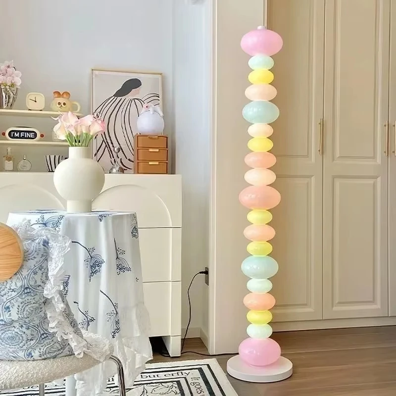 Creative candy glass macaron chandelier bedroom living room sofa floor lamp
Creative candy glass macaron chandelier bedroom living room sofa floor lamp