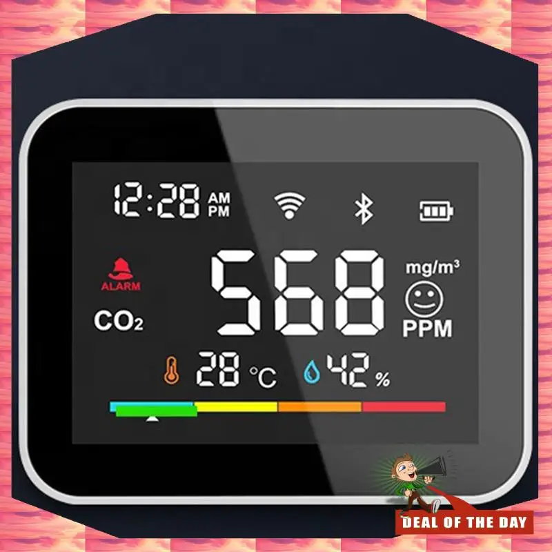 24-Hour Delivery Tuya CO2 Dioxide Detector WIFI CO2 Monitor Meter Co2 Sensor Indoor Agricultural Greenhouse Air Humiture Sensor
24-Hour Delivery Tuya CO2 Dioxide Detector WIFI CO2 Monitor Meter Co2 Sensor Indoor Agricultural Greenhouse Air Humiture Sensor