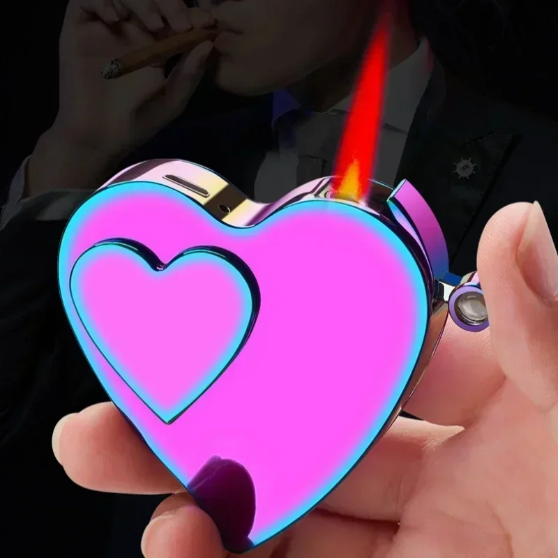 Metal Creative Love Double Flame Windproof Red Fire Gas Lighter Side Sliding Tungsten Wire Ignition Electric Lighters Smoking
Metal Creative Love Double Flame Windproof Red Fire Gas Lighter Side Sliding Tungsten Wire Ignition Electric Lighters Smoking