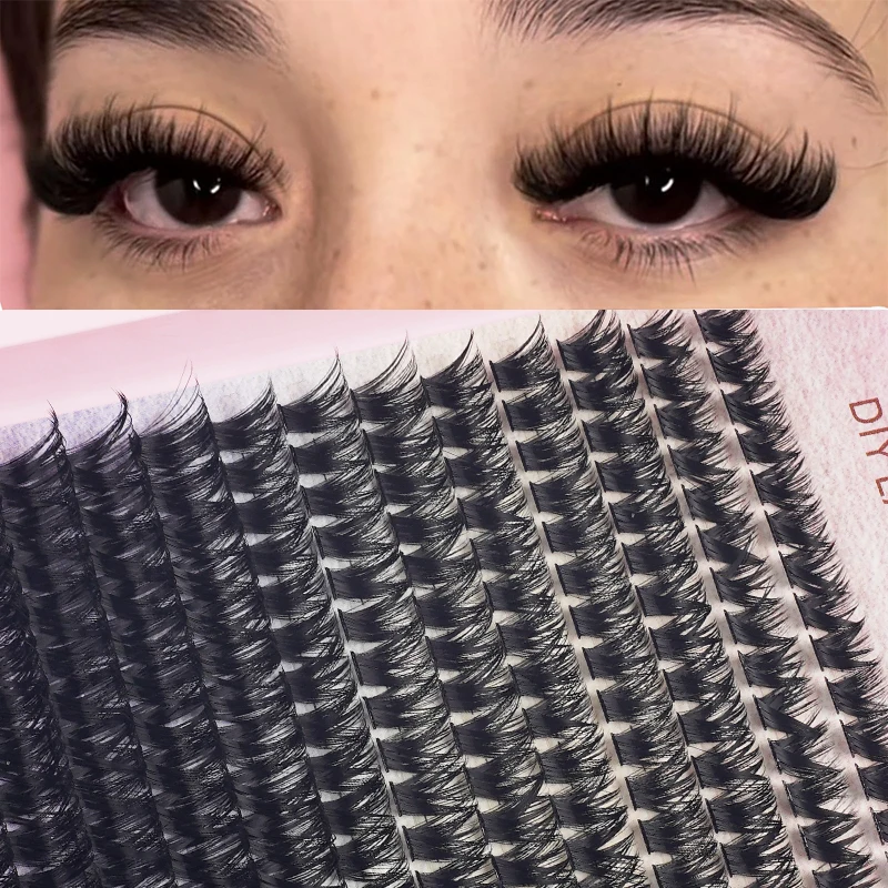 224Pcs Cluster Lashes 8-16mm Eyelashes Extension Natural Thick Fake Eyelash 3D Russian Strip Individual Lashes Cilios
224Pcs Cluster Lashes 8-16mm Eyelashes Extension Natural Thick Fake Eyelash 3D Russian Strip Individual Lashes Cilios