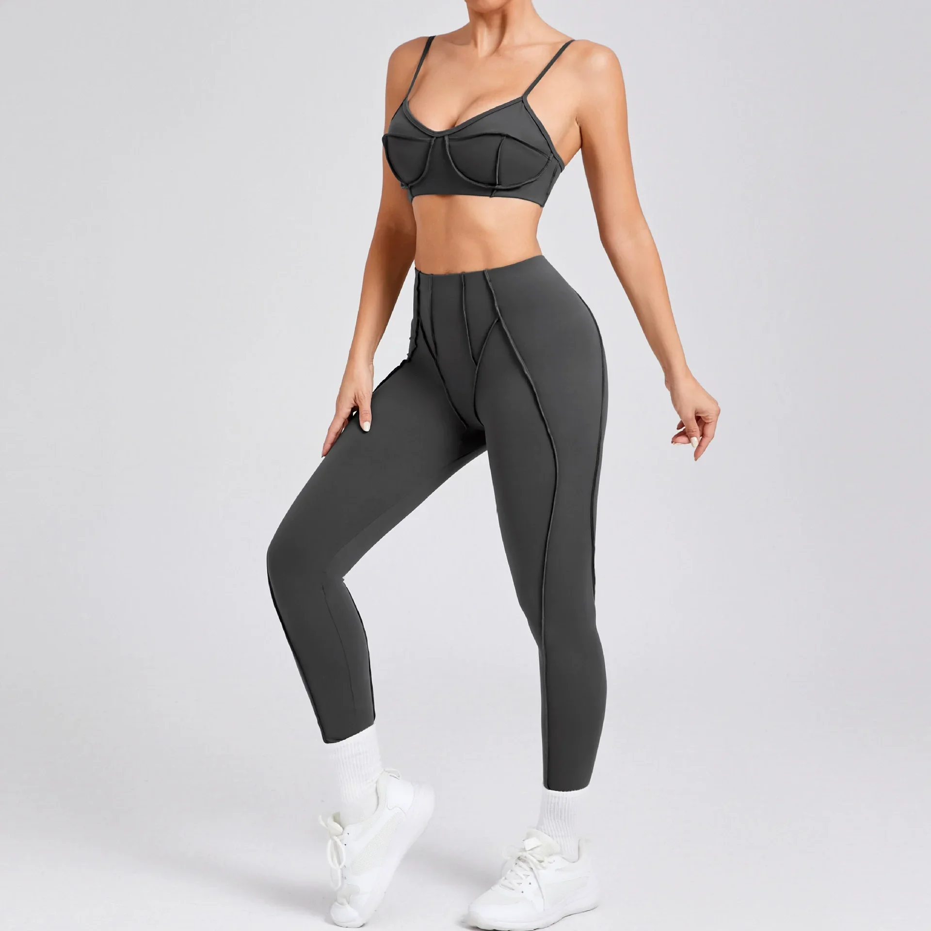 Seamless Women Yoga Sets Backless Bra Hip-lifting Leggings 2pcs Suit High Waist Shaping Trousers Sports Fitness Workout Gym Sets
Seamless Women Yoga Sets Backless Bra Hip-lifting Leggings 2pcs Suit High Waist Shaping Trousers Sports Fitness Workout Gym Sets